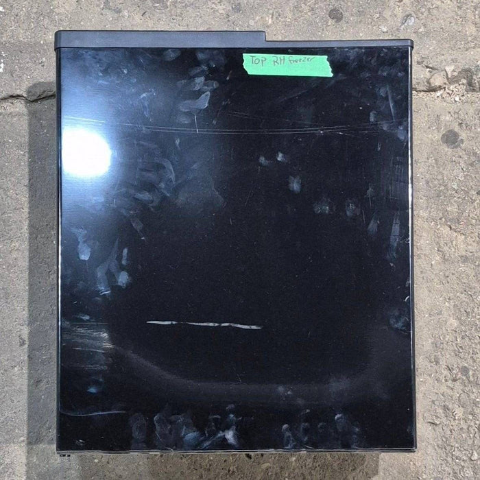 Used Norcold Refrigerator Upper (Freezer) Right Side Door, Black , 19 1/4" X 16 3/8" - 634073
