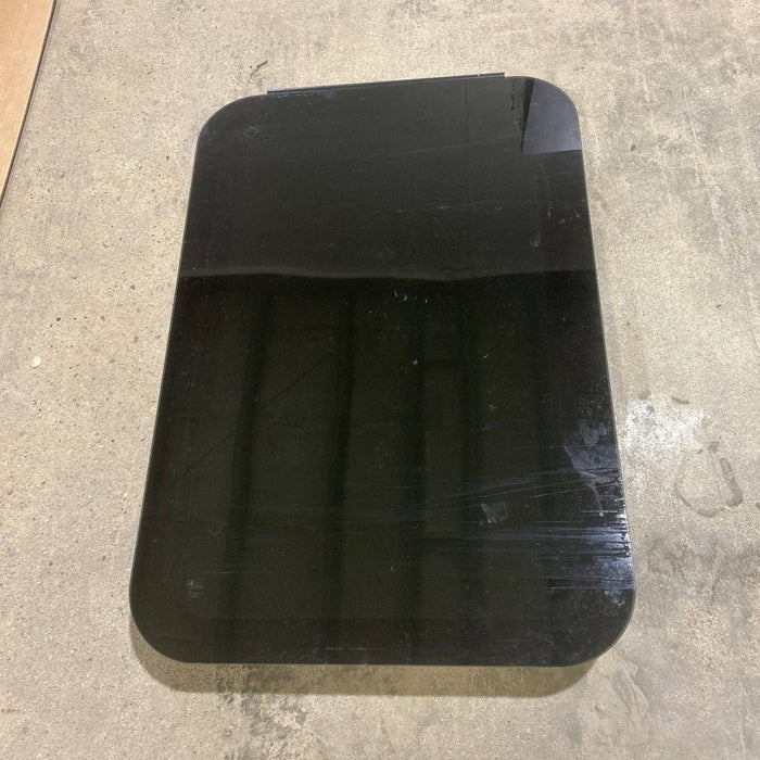 Used Black Radius Frameless Opening Window : 35 1/2" X 23 1/4 X 1 7/8" D