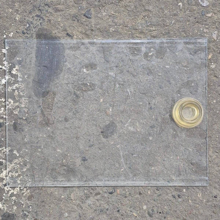 Used Screen Door Slide Panel, Clear - 12" X 8 3/4"