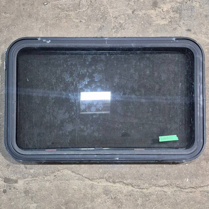 Used Black Radius Emergency Opening Window - 35 1/8" X 21 1/4" X 1 7/8"