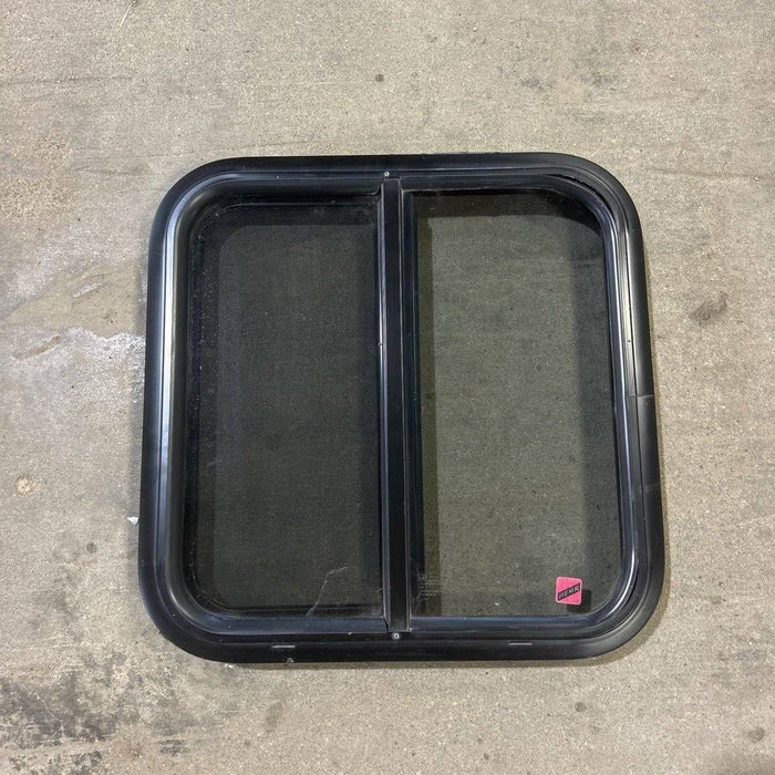 Used Black Radius Opening Window - 19.875 X 19.875 X 1.875