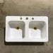 Used Double Kitchen Sink - 29" x 17.5" x 10" - Double Sink