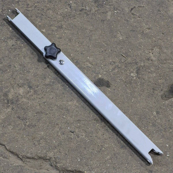 Used Dometic Awning Adjustable Pitch Arm, White/ Silver, 20 3/4" to 30 1/8" - 9100 Series