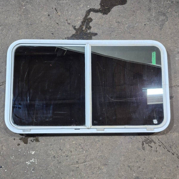 Used White Radius Opening Window - 42 5/8" X 24 3/8" X 1 7/8"