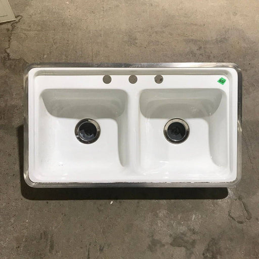 Used RV Kitchen Sink 33” W X 19” L - Double Sink