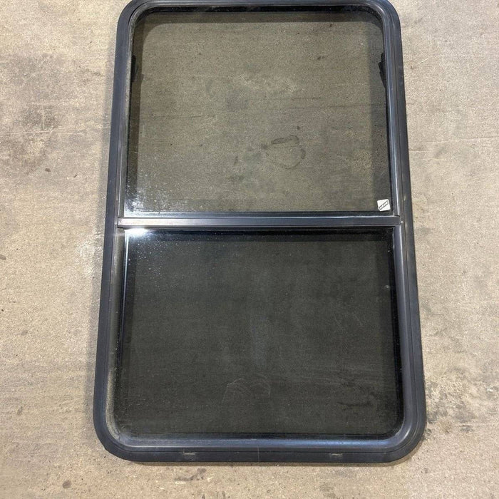 Used Black Radius Opening Window - 41.75 X 26 X 1.875