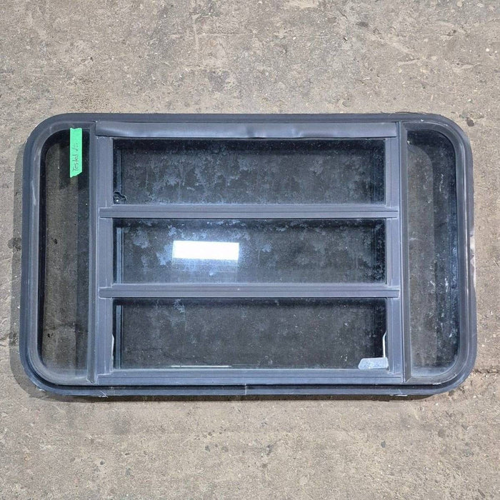 Used Black Radius Opening Window - 35 1/8" X 21 1/4" X 1 7/8"