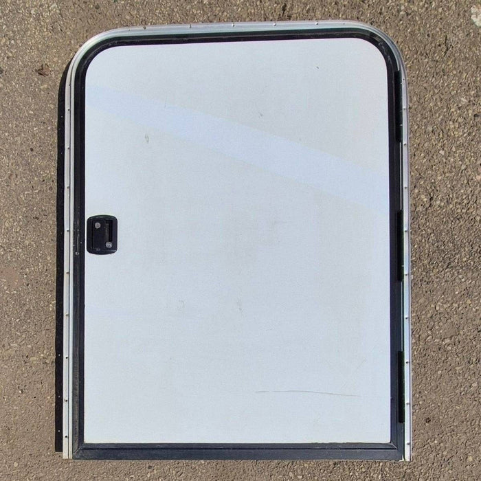 Used Radius Storage/ Teardrop Trailer Entry Door - 35 5/8" X 47 1/2" X 2"