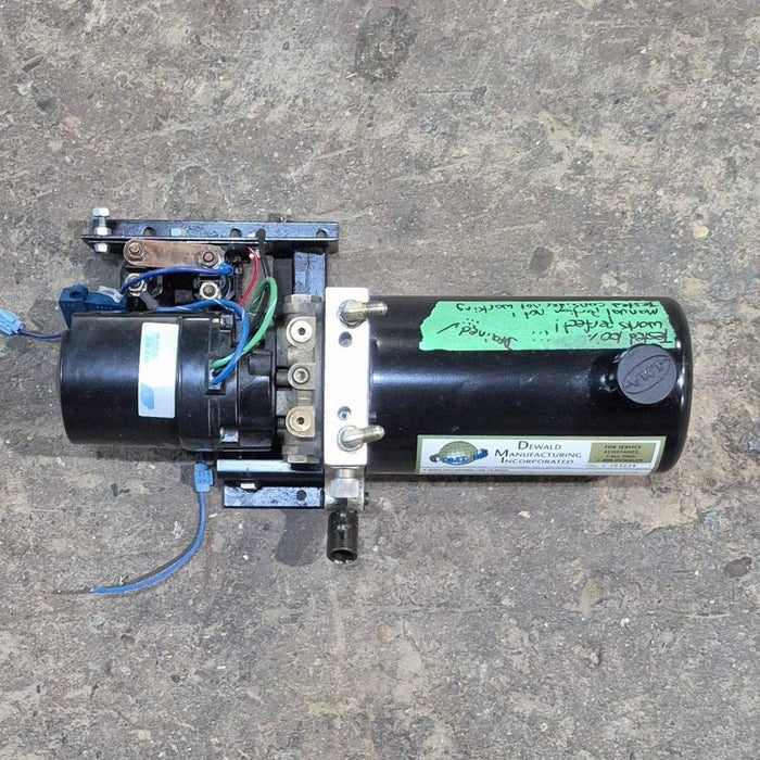 Used Dewald RV Slide Out Hydraulic Pump/ Motor/ Tank Assembly