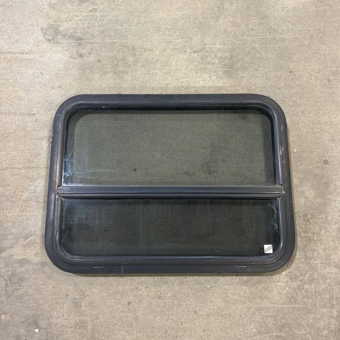 Used Black Radius Opening Window - 29.5 X 21.75 X 1.875