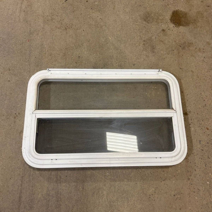 Used White Radius Emergency Opening Window - 35.5 X 21.5 X 2.0