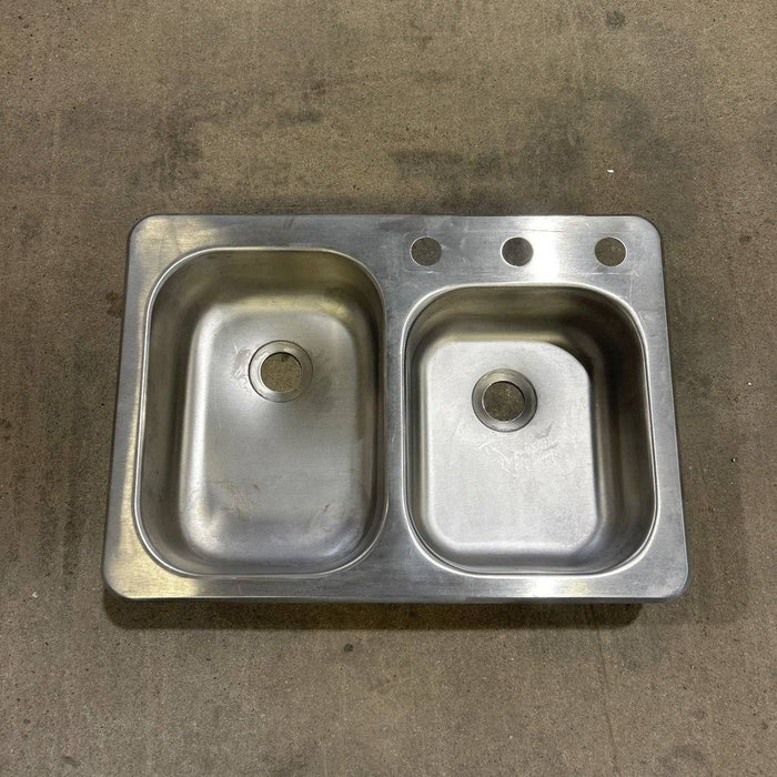Used Double Kitchen Sink - 24.0" x 17.0" x 5.0"
