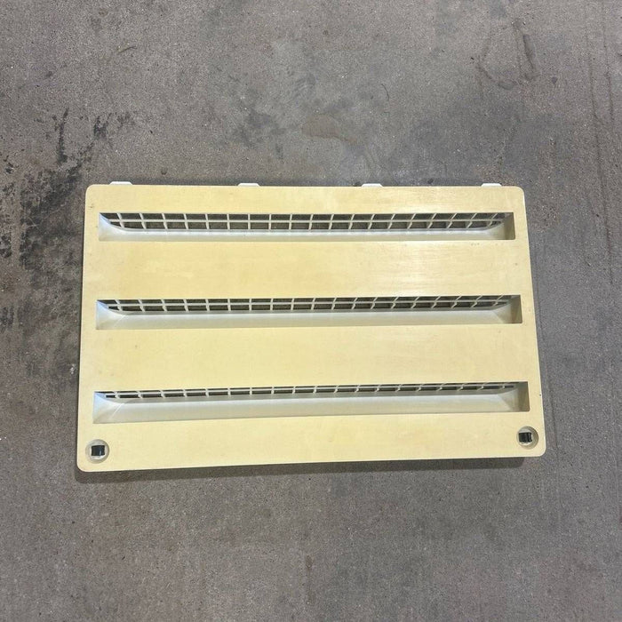 Used Dometic Air Intake Side Refrigerator Vent, Yellowed, No Frame - 3102277.021