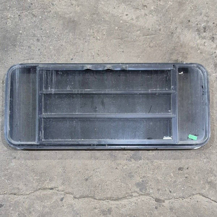 Used Black Radius Opening Window - 53 1/8" X 21 1/4" X 1 7/8"