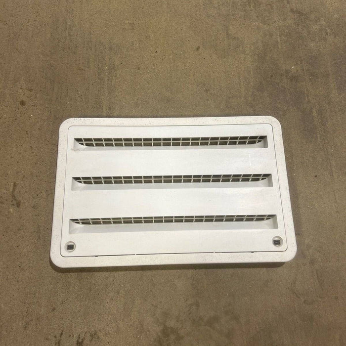 Used DOMETIC Off-White Air Intake Side Refrigerator Vent- HAS FRAME