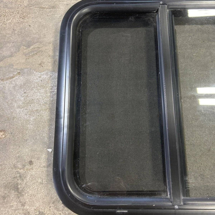 Used Black Radius Opening Window - 19.875 X 19.875 X 1.875