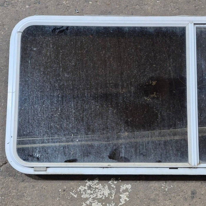 Used White Radius Opening Window - 57 1/4" X 24 1/2" X 2"