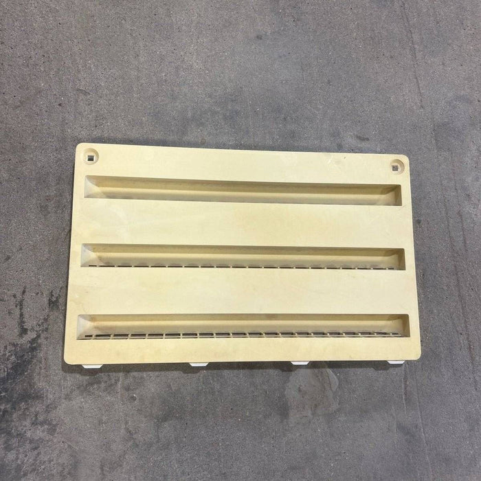 Used Dometic Air Intake Side Refrigerator Vent, Yellowed, No Frame - 3102277.021