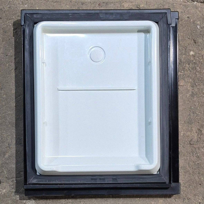 Used Norcold Refrigerator Upper (Freezer) Right Side Door, Black , 19 1/4" X 16 3/8" - 634073