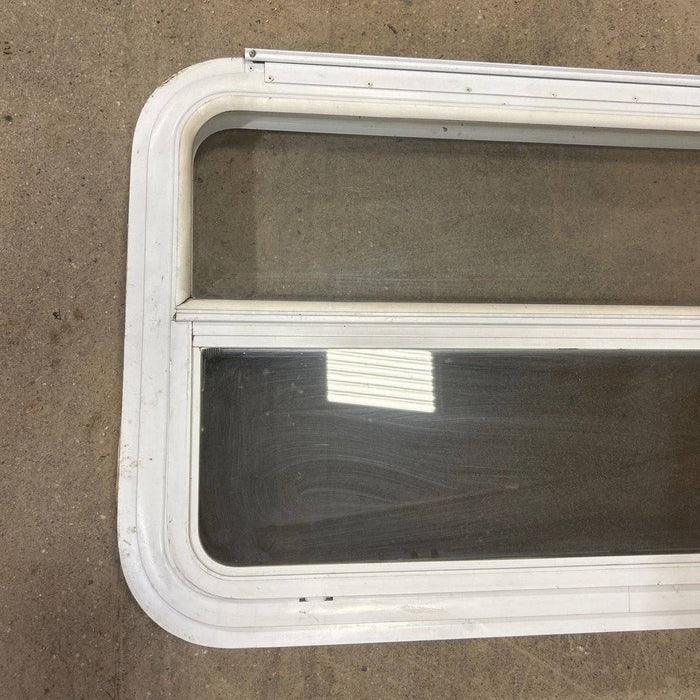 Used White Radius Emergency Opening Window - 35.5 X 21.5 X 2.0