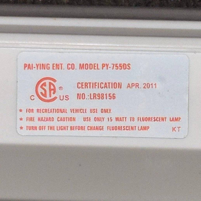 Used Dual Fluorescent Light Fixture - Model PY-755DS