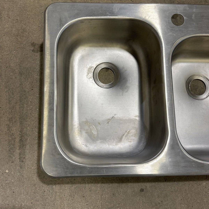 Used Double Kitchen Sink - 24.0" x 17.0" x 5.0"