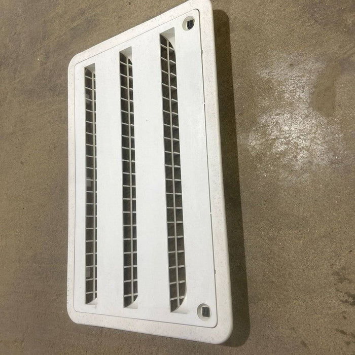 Used DOMETIC Off-White Air Intake Side Refrigerator Vent- HAS FRAME