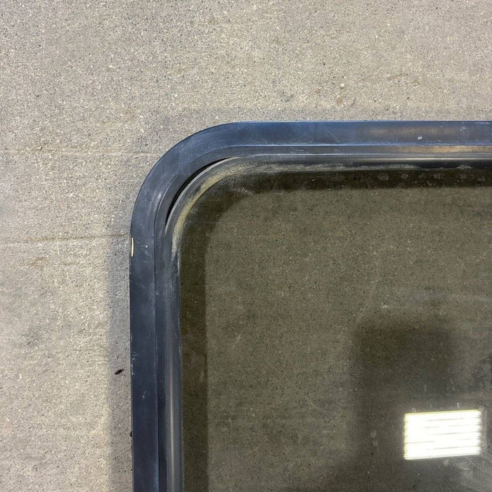 Used Black Radius Opening Window - 23.25 X 34.5 X 1.875