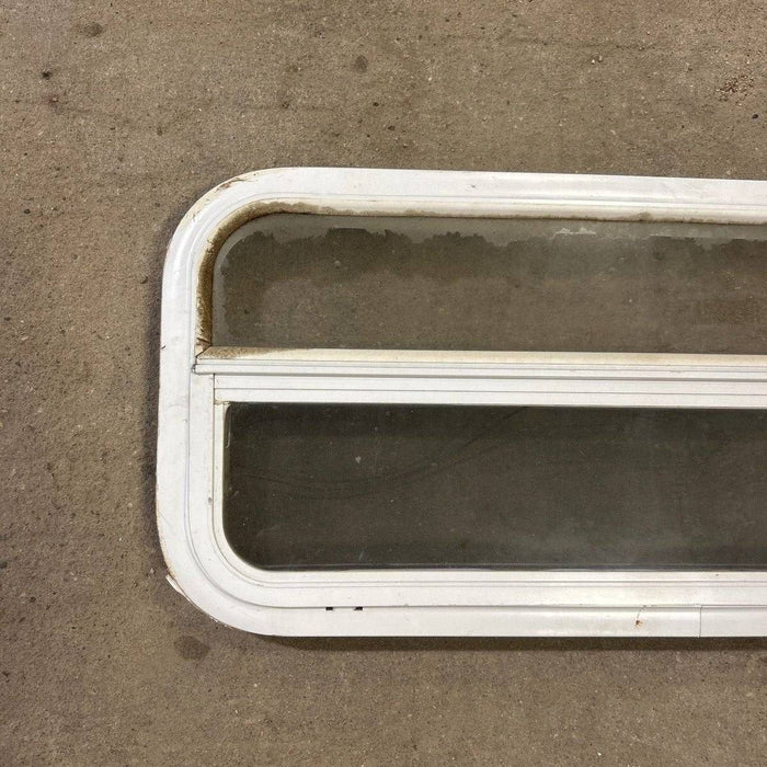 Used White Radius Opening Window - 35.5 X 14.5 X 2.0