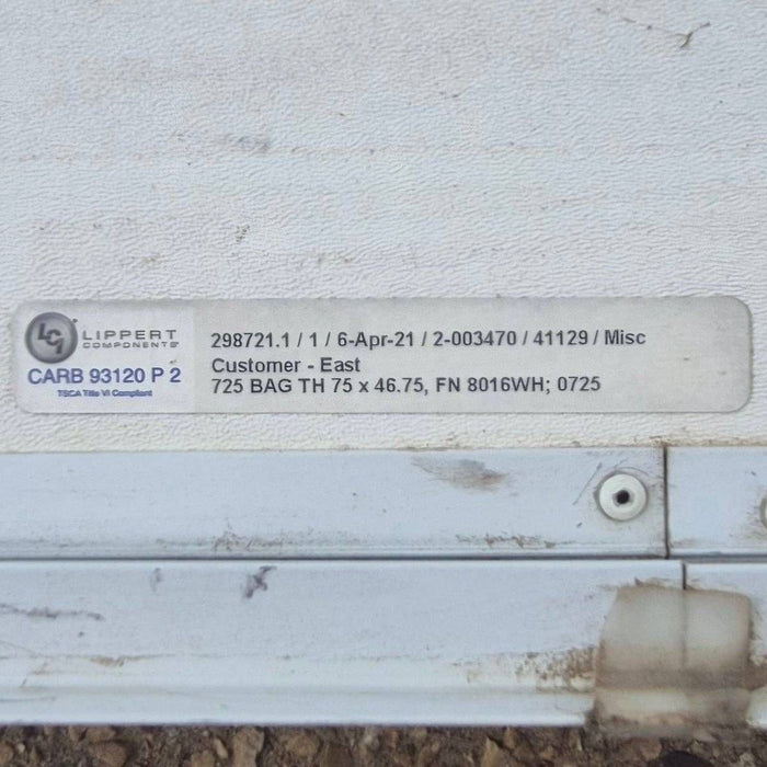 Radius Cornered Cargo Door - 74 3/4" X 46 1/2" X 2