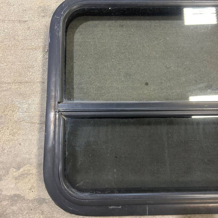 Used Black Radius Opening Window - 29.5 X 21.75 X 1.875