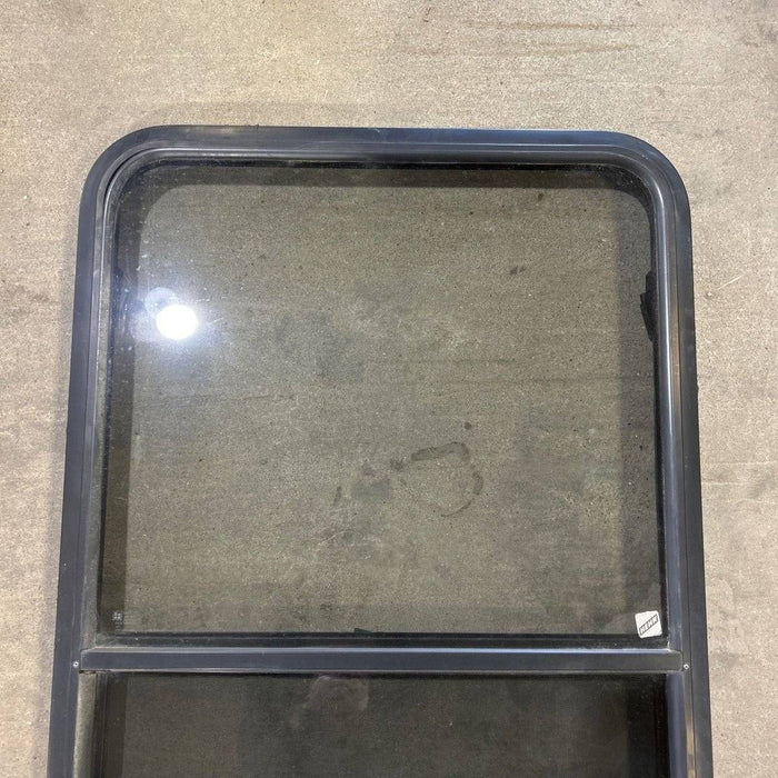 Used Black Radius Opening Window - 41.75 X 26 X 1.875
