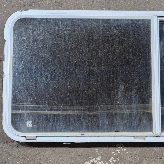 Used White Radius Opening Window - 57 1/4" X 24 1/2" X 2"