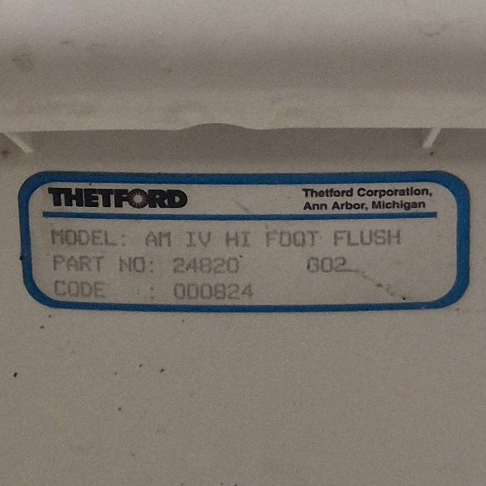Used Complete Thetford Toilet, Foot Flush, High Profile, White - AQUA MAGIC IV , 24820