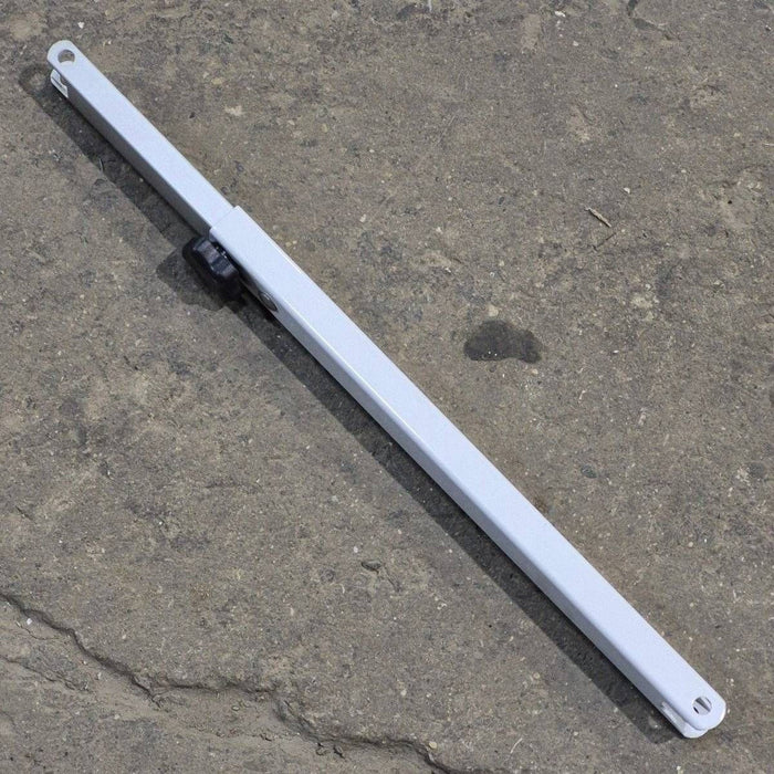 Used Dometic Awning Adjustable Pitch Arm, White/ Silver, 20 3/4" to 30 1/8" - 9100 Series