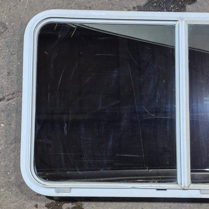 Used White Radius Opening Window - 42 5/8" X 24 3/8" X 1 7/8"