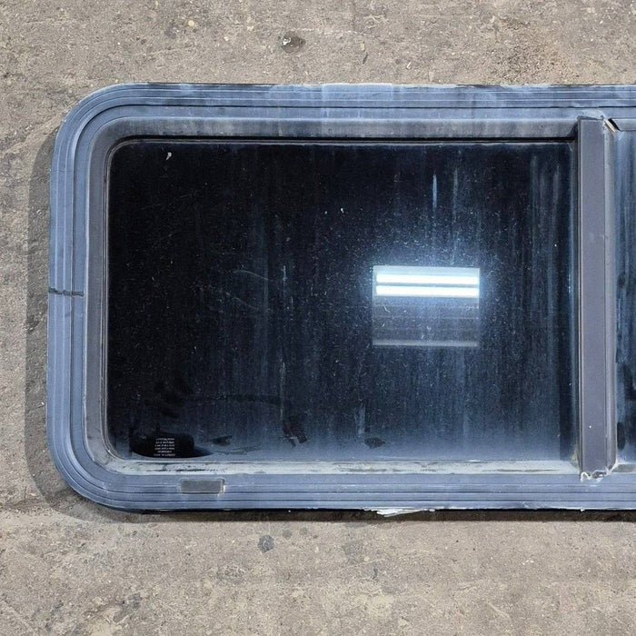 Used Black Radius Opening Window - 47 1/2" X 17 1/2" X 1 7/8"