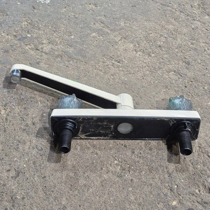 Used 8" Kitchen Faucet, Bone, Smoked Knobs