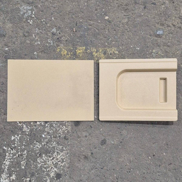 Used Screen Door Slide Panel Set, Beige - 11 1/4" x 9"