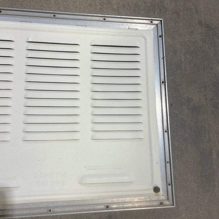 Used Retro DOMETIC (P/N UNKNOWN for RM382) - Off White Vent Door with Silver Trim