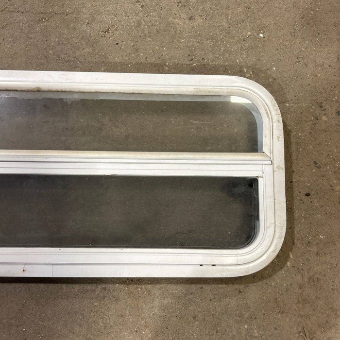 Used White Radius Opening Window - 35.5 X 14.5 X 2.0