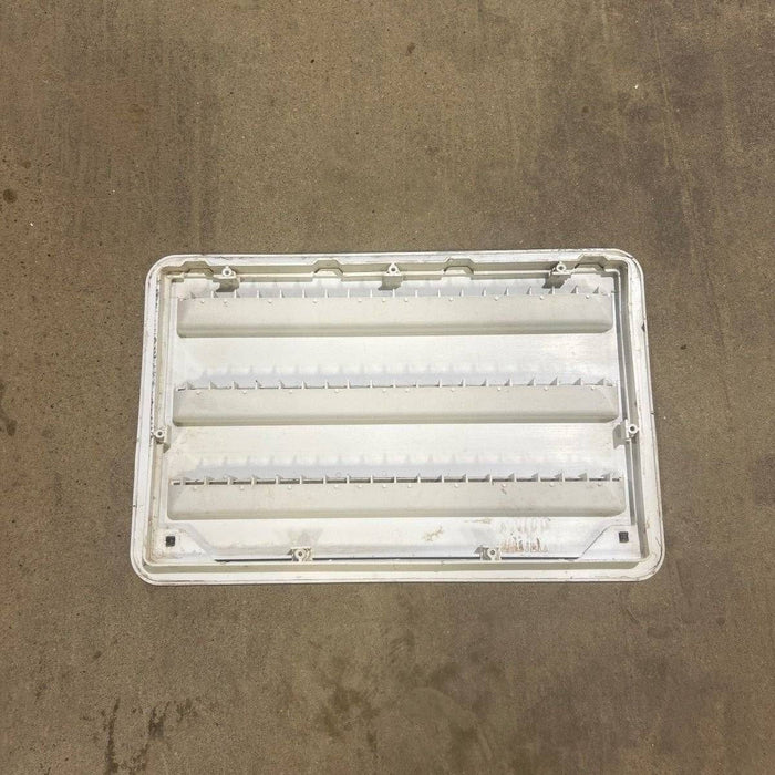 Used DOMETIC Off-White Air Intake Side Refrigerator Vent- HAS FRAME