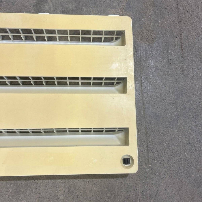Used Dometic Air Intake Side Refrigerator Vent, Yellowed, No Frame - 3102277.021