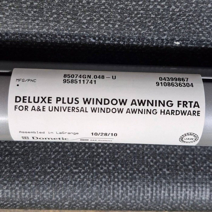 Used Dometic/ A&E Deluxe Plus Window Awning, Black Hardware, 4' - 85074GN.048-U