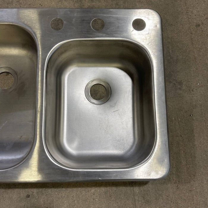 Used Double Kitchen Sink - 24.0" x 17.0" x 5.0"