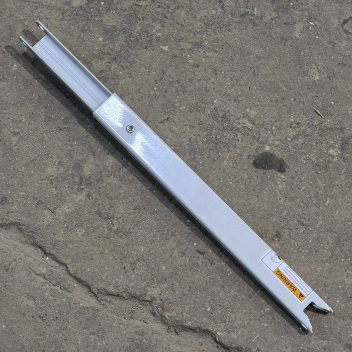Used Dometic Awning Adjustable Pitch Arm, White/ Silver, 20 3/4" to 30 1/8" - 9100 Series