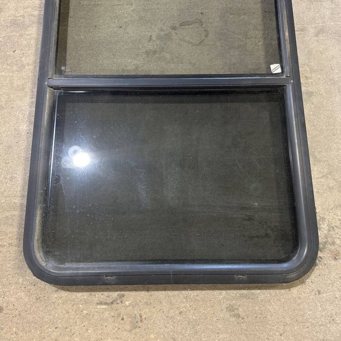 Used Black Radius Opening Window - 41.75 X 26 X 1.875