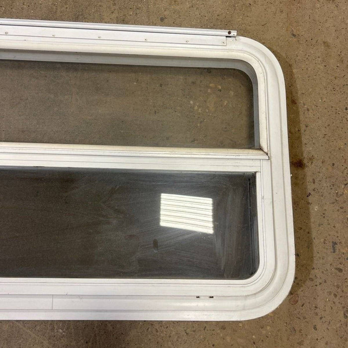 Used White Radius Emergency Opening Window - 35.5 X 21.5 X 2.0