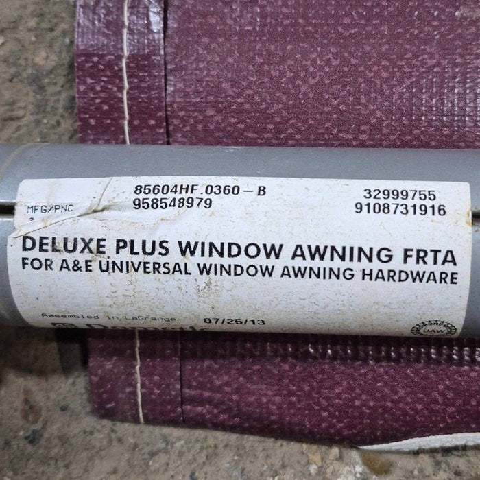 Used Dometic/ A&E Deluxe Plus Window Awning, White Hardware, 3' - 85604HF.0360-B