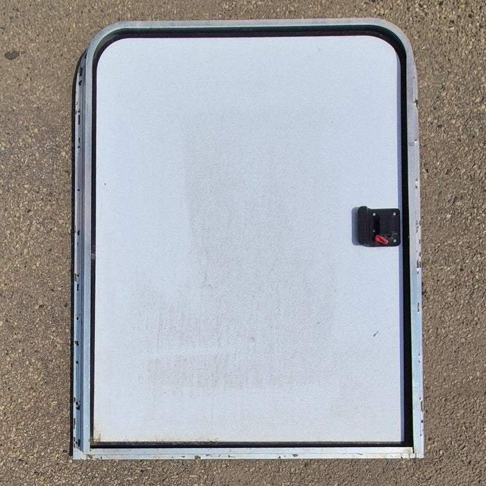 Used Radius Storage/ Teardrop Trailer Entry Door - 35 5/8" X 47 1/2" X 2"